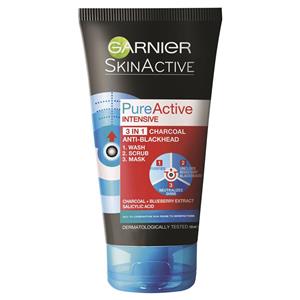 Garnier SkinActive Pure Active Intensive Charcoal 3-in-1 150mL