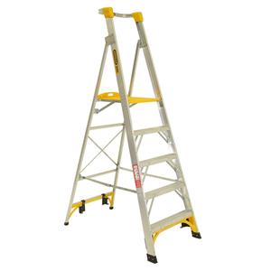 Gorilla Platform Ladder Aluminium 1.5M (5ft) Aluminium 150kg Industrial