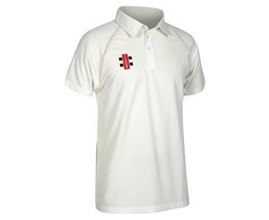 Gray-Nicolls Mens Matrix Short Sleeve Cricket Shirt (Ivory) - RW4182