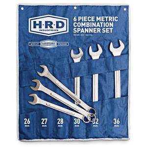 HRD 6 Piece Metric Combination Spanner Set
