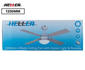 Heller Sienna 1200mm Reversible 4 Blade Ceiling Fan