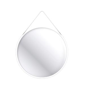 Home Design 60cm Round Hanging Mirror - White