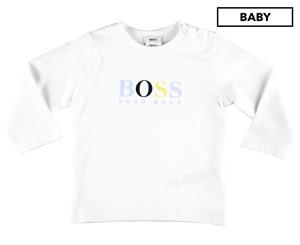 Hugo Boss Baby Cotton Jersey Print Tee / T-Shirt / Tshirt - White