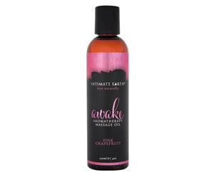 Intimate Earth Aromatherapy Massage Oil Pink Grapefruit 120mL