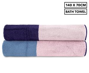 Istoria Home Hazel Bath Towel 2-Pack - Coastal