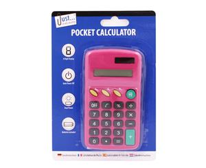 Just Stationery Pocket Calculator (Pink) - SG12062