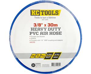 KC Tools 3/8" x 30m Heavy Duty PVC Air Hose w/ Coupling