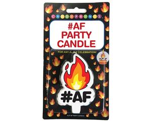 Lit #AF Party Candle