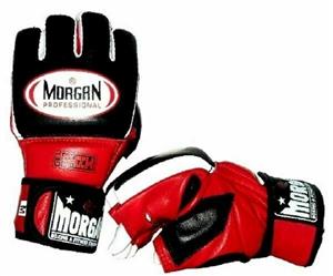 MORGAN Pro Gel MMA Gloves Hybrid Leather Bag Gloves