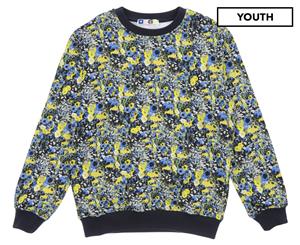 MSGM Youth Girls' Floral Sweater - Yellow
