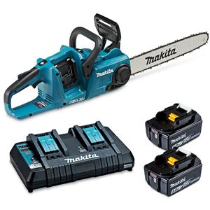 Makita 36V 2 x 5.0Ah 400mm Chainsaw with Charger DUC400PT2