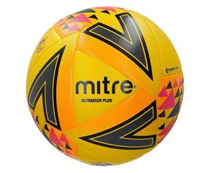 Mitre Ultimatch Plus Match Ball Yellow Size 5