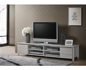 Modern TV Cabinet Entertainment Unit Stand Lowline120/180cm - White Oak