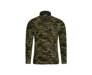 Mountain Warehouse Mens Micro Fleece Top Lightweight Sweater Pullover Jumper - Camouflage