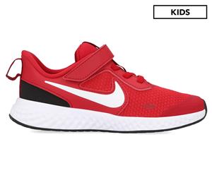 Nike Boys' Pre-School Revolution 5 Running Shoes - Gym Red/White-Black