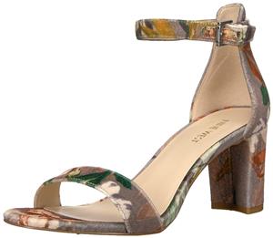 Nine West Womens Pruce Fabric Open Toe Casual Ankle Strap Sandals