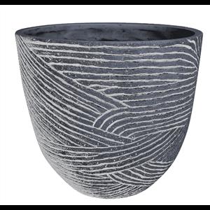 Northcote Pottery 40 x 37cm Dust Grey Linear Egg Pot