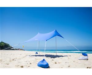 OZoola Beach Tent UPF 50+ Blue sun shelter