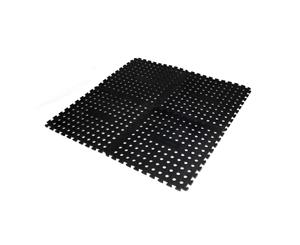 OZtrail Foam Floor Mat Black Square 1.22m Pack of 4