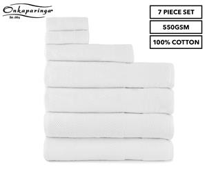 Onkaparinga Rivet 7-Piece Bath Towel Set - White