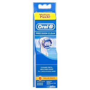 Oral-B Precision Clean Replacement Electric Toothbrush Heads Value 6 Pack