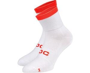 POC Essential Avip Socks Hydrogen White/Zink Orange 2016