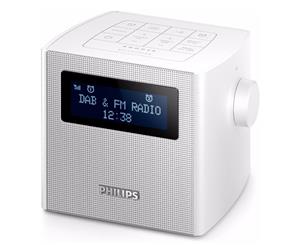 Philips AJB4300W DAB+ Digital Radio Dual Alarm Clock FM Radio Snooze Buzzer