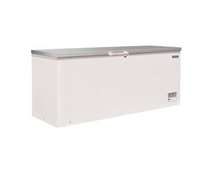 Polar Chest Freezer with Stainless Steel Lid 587Ltr - White