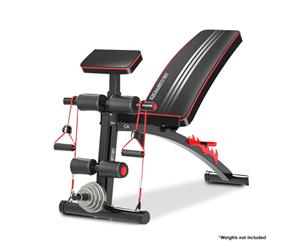 PowerTrain Adjustable Incline Decline Flat Home Gym Bench - 208