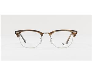 Ray-Ban Clubmaster RB5154 5749 Brown-Grey Stripped Unisex Eyeglasses