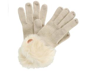 Regatta Great Outdoors Womens/Ladies Luz Jersey Knit Gloves (Light Vanilla) - RG3866
