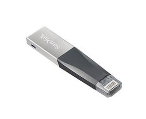 SANDISK IXPAND IMINI FLASH DRIVE SDIX40N 256GB GREY IOS USB 3.0 SDIX40N-256G