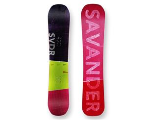 Savander Snowboard LowL Purple//Pink Camber Sidewall 143cm - Green