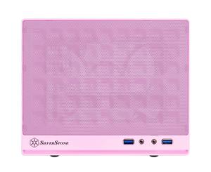 Silverstone SG 13 Pink ITX Tower Case Front Mesh Panel For CPU Cooler Supports Upto 61mm Graphs Card Supports Upto 266mm 140mm Rad Supported 2XPC