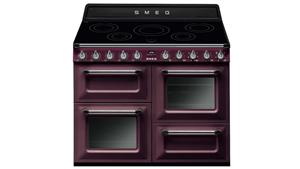 Smeg 1100mm Victoria Induction Freestanding Cooker - Red Wine