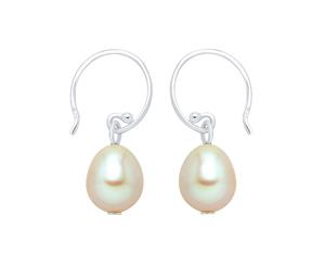 Sterling Silver Mother of Pearl Earrings (Champagne)