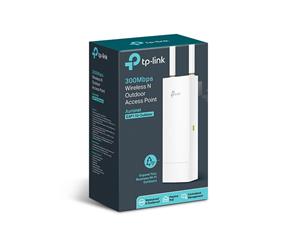 TP-Link EAP110 Outdoor 300Mbps Wireless N Outdoor Access Point 1xRJ45 Passive PoE 2*5dBi External Omni waterproof Antenna Pole/Wall Mounting