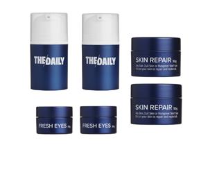 The Daily Men's Grooming Set - 2 x Cleansers 2 x Moisturizers 2 x Intensive Eye Creams