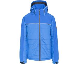 Trespass Mens Drafted Polyester Padded Windproof Softshell Ski Jacket - Blue / White / Black