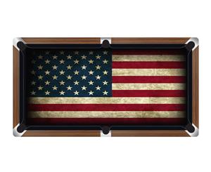 USA FLAG Custom Made Printed Pool Snooker Billiard Table Felt Cloth
