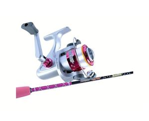 Ugly Stik 3Ə Tackle Ratz Pink Kids Rod & Reel Combo-1 Pce-Spooled With Line