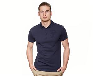 Versace Men's Polo Shirt - Navy Blue