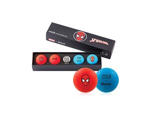 Volvik Marvel Golf Balls & Marker - 4 Pack Spiderman - Unisex