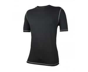 WIilderness Wear Men's Cumulo 150 Short Sleeve Tee Top Merino - Black