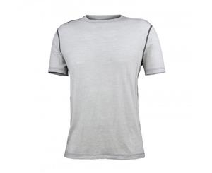 WIilderness Wear Men's Cumulo 150 Short Sleeve Tee Top Merino - Grey Heather