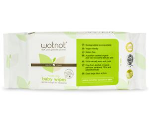 Wotnot Biodegradable Natural Baby Wipes 70pk