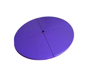 160cm Foldable Pole Dancing Mat Crash Folding Stripper Safety Mat with Handle - Purple