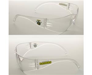 2 x Canberra Raiders NRL Safety Eyewear Glasses Work Protect CLEAR