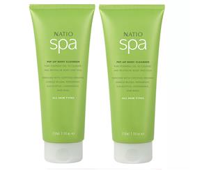 2 x Natio Spa Pep-Up Body Cleanser 210mL