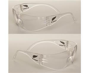 2 x Rugby Union All Blacks NRL Safety Eyewear Glasses Work Protect CLEAR